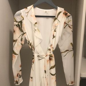 Floral wrap dress